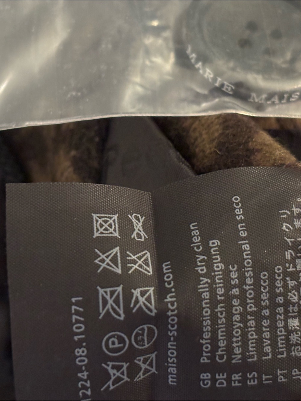 Maison Scotch (Scotch & Soda) Leopard Print Mid-Length Coat - Size 1 (S) - Picture 6 of 6